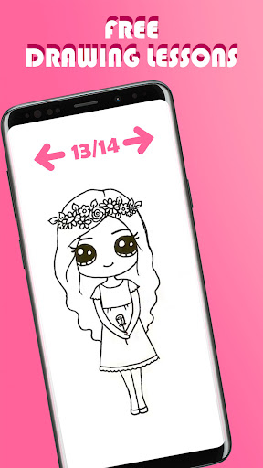 Cute Girl Drawing App
