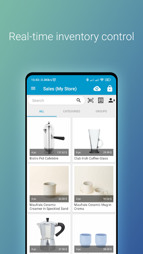 Android application AinurPOS Cashier screenshort