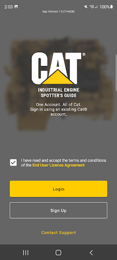 Android application Cat® Spotters Guide screenshort