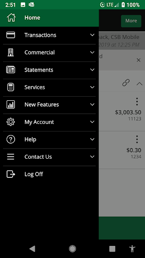 City State Bank Mobile Banking Screen 3