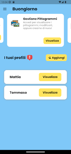 Android application VOCE screenshort