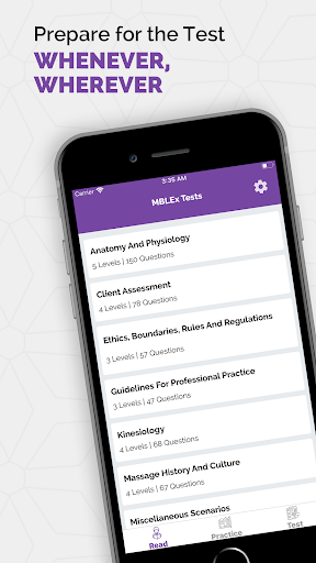 Android application MBLEx Practice Test 2024 screenshort