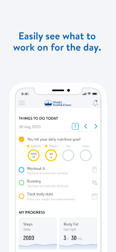 Screenshot of Murphy Health and Fitness
