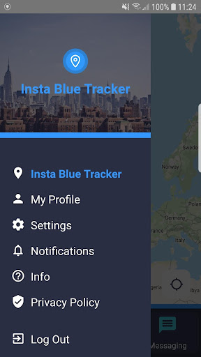 Insta Blue Tracker Screen 3
