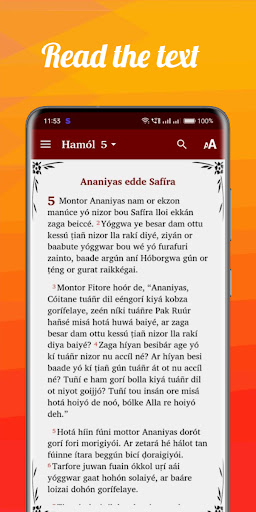 Android application Rohingya Bible screenshort