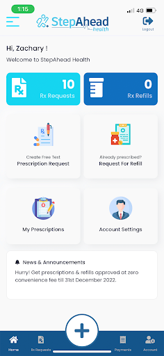 StepAhead Health Screen 2