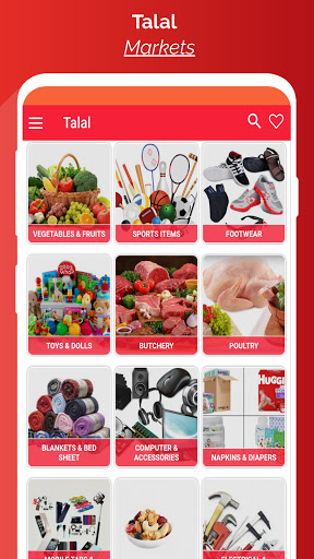 Android application Talal Market screenshort
