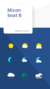 Micon Beat B weather icons