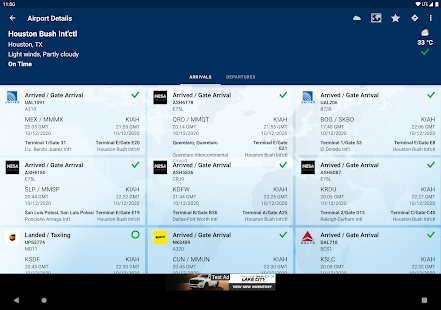 FlightAware Suivi de vols Capture d'écran