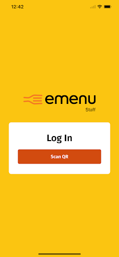 Android application emenu staff screenshort