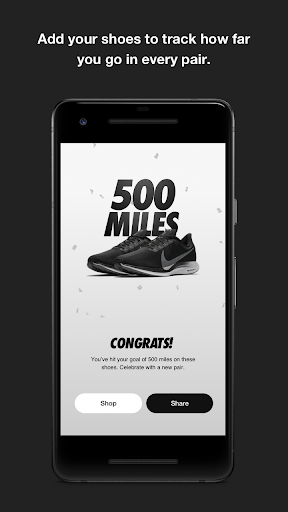 nike run club shoe tracker