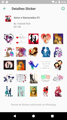 Stickers: Love Valentine Heart Screen 3