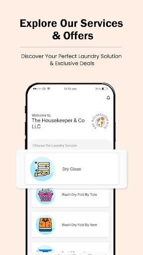 Android application The Housekeeper Co LLC screenshort