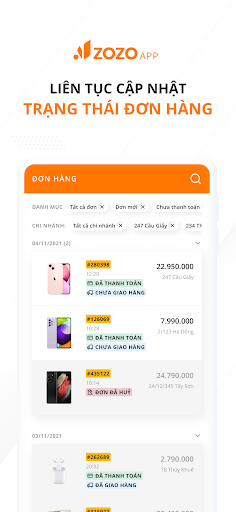 Zozo - Quản lý bán hàng Screen 3