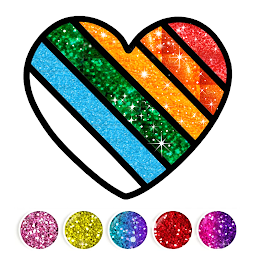 Icon image Glitter Heart Love Coloring
