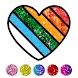 Glitter Heart Love Coloring - Androidアプリ