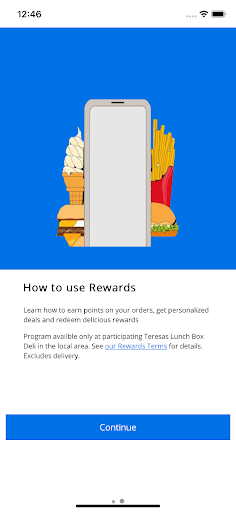 Android application Teresa's lunch box deli screenshort