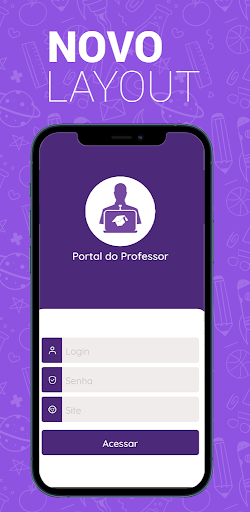 Aplicativo do Professor Screen 2