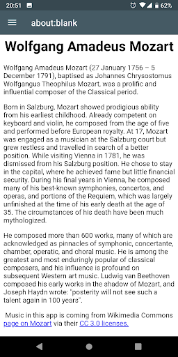 Wolfgang Amadeus Mozart Music Screen 3