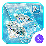 Blue Diamond Azure Bling Shine Launcher Theme