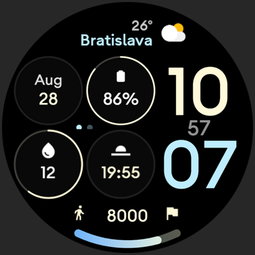 Control Dash: Wear OS face logo