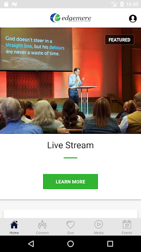 Android application Edgemere Church screenshort