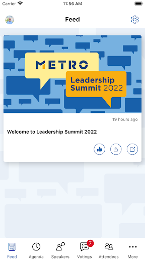 Android application Leadership Summit 2022 - Metro screenshort