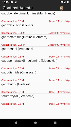 Android application GadCalc screenshort