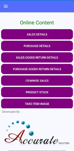 Android application Accurate Internal App screenshort