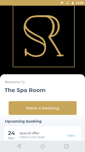Android application The Spa Room screenshort
