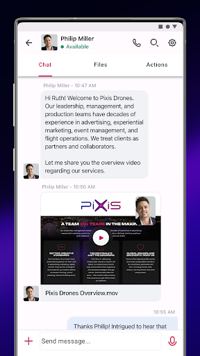 Pixis Drones ClientHub Screen 3