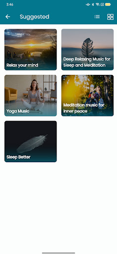 Android application Meditation App screenshort