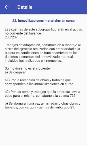 Plan General de Contabilidad Screen 3