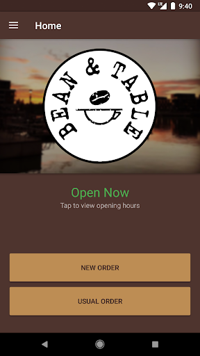 Android application Bean & Table screenshort