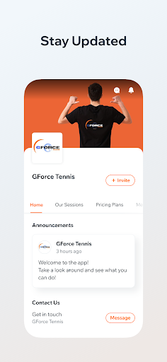 Android application Gforce Tennis screenshort