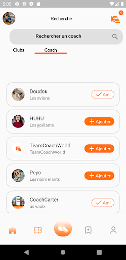 Android application Team Coach World screenshort
