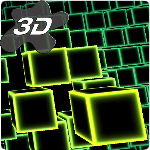 Neon Cube Cells 2 3D Live Wallpaper