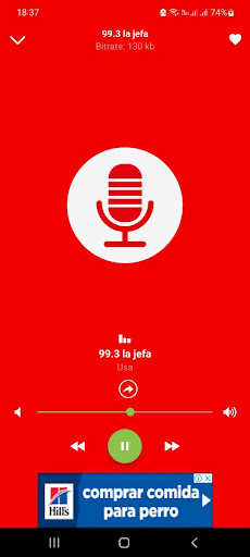 99.3 radio station app Screen 2
