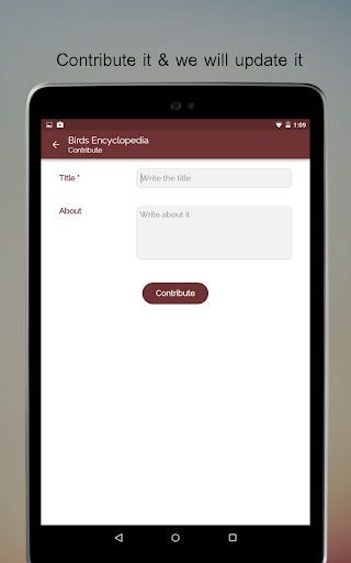 Screenshot of Birds Encyclopedia Offline App