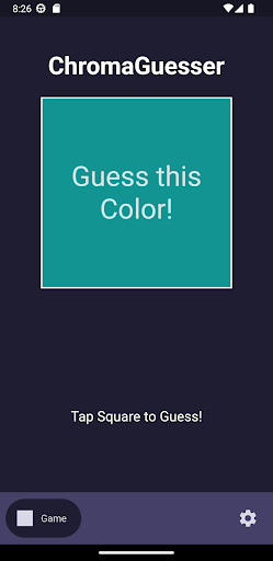 Android application ChromaGuesser: Practice RGB! screenshort
