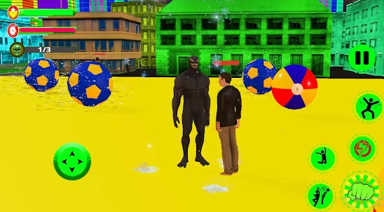 Black spider Rope Hero Battle