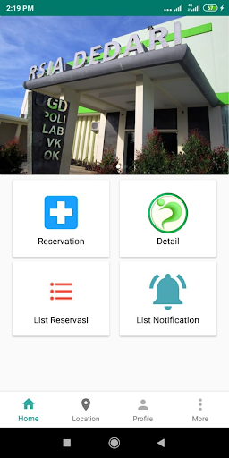 RSIA Dedari Reservation Screen 2