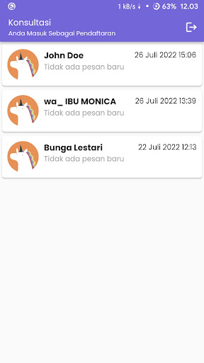 Chat Management Evamulia Admin Screen 3