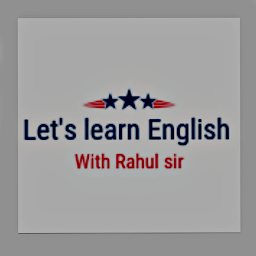 Let's learn English with Rahul-এর আইকন ছবি