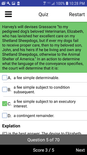 Real Property Supreme Bar Exam