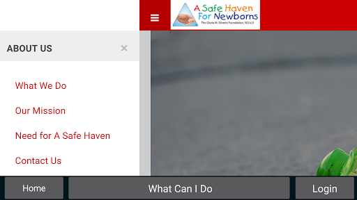 Android application Safe Haven Community Service screenshort