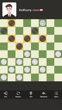 #4. Checkers: Checkers Online Game (Android) By: HDuo Fun Games