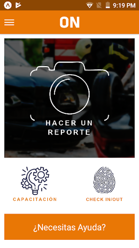 Android application ON Seguridad Privada screenshort