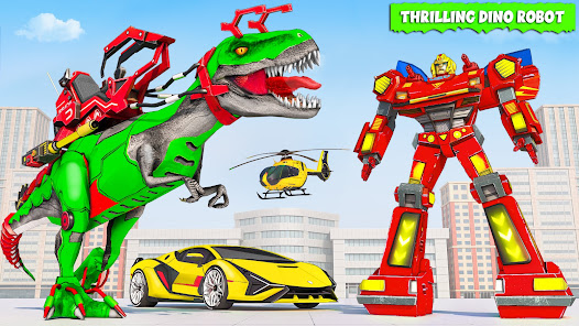 Dino Transform Robot Car Game  screenshots 2