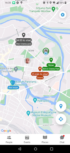 Android application Team Localizer screenshort